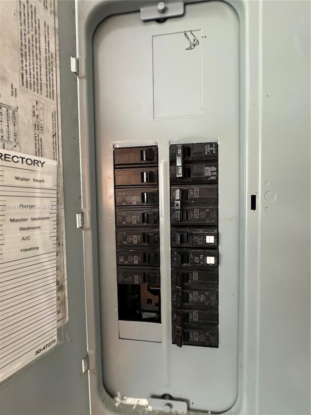 utility room featuring electric panel