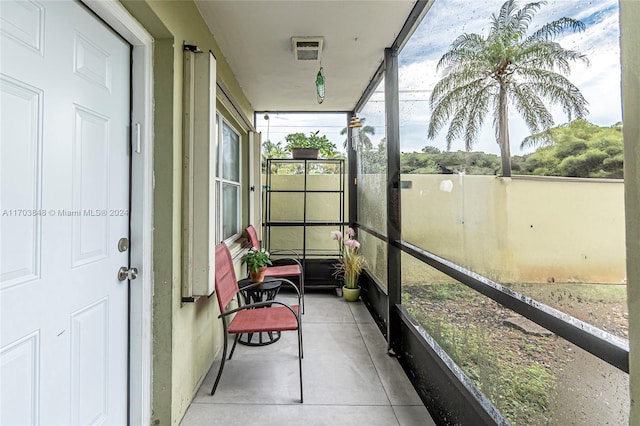 view of sunroom