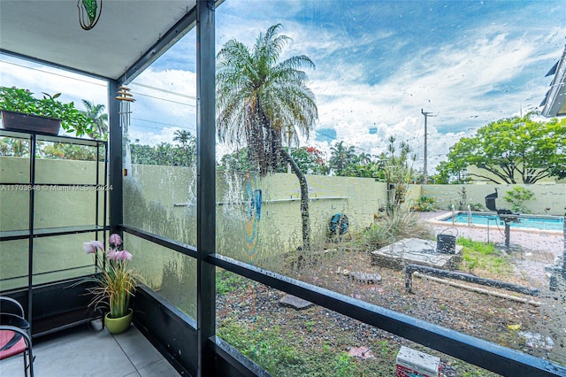 sunroom with a healthy amount of sunlight