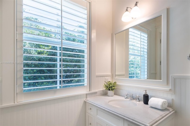 bathroom with vanity