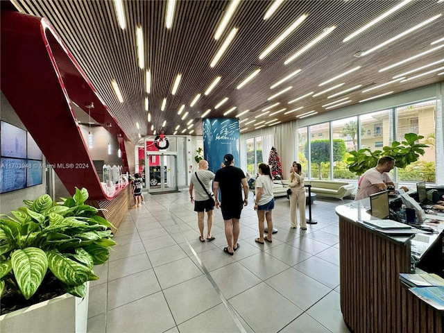 view of reception area