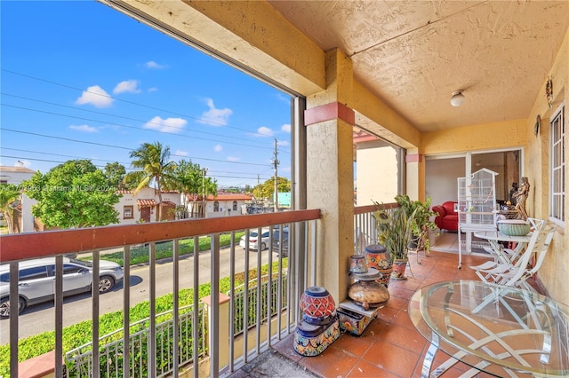 view of balcony