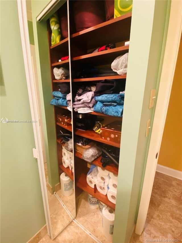 view of closet