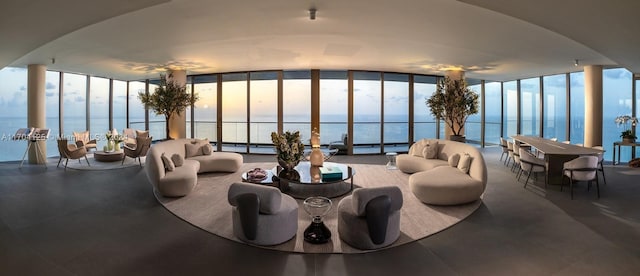 2000 S Ocean Dr Ph 4, Hallandale Beach, FL 33009 - community lobby with a wall of windows and a water view