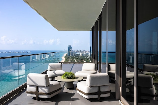 2000 S Ocean Dr Ph 4, Hallandale Beach, FL 33009 - balcony featuring a water view