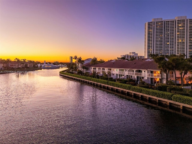 property view of water