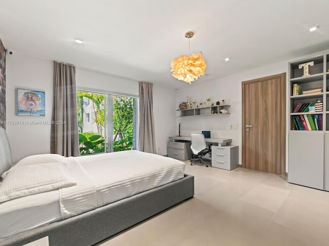 9301 N Bayshore Dr, Miami Shores, FL 33138 - bedroom featuring built in desk