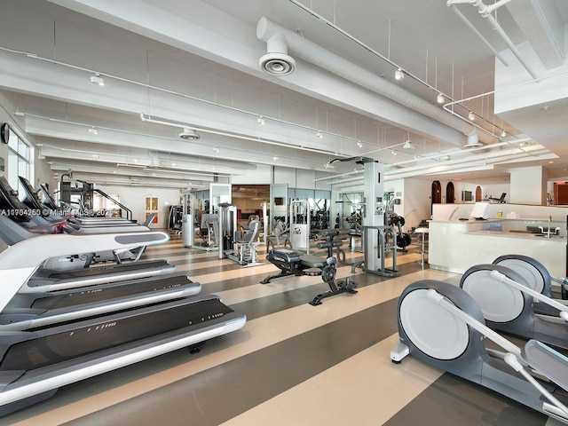 view of gym