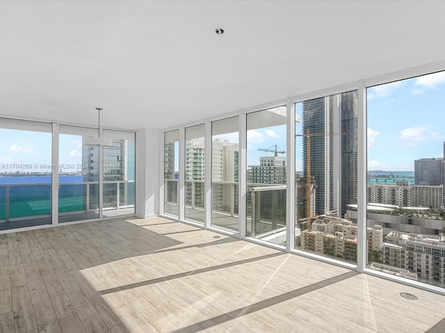 unfurnished sunroom featuring plenty of natural light