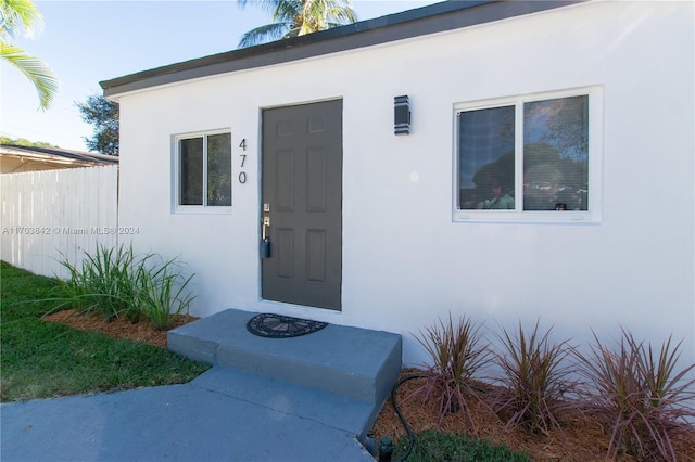 view of entrance to property