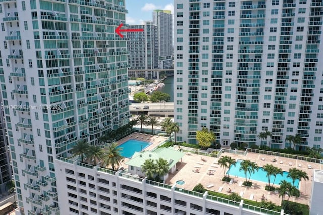 41 SE 5th St Unit 2011, Miami, FL 33131 - view of property featuring a view of city