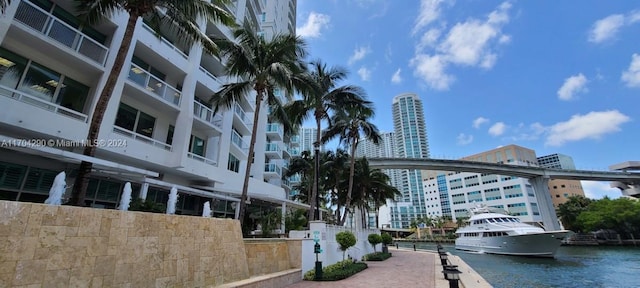 41 SE 5th St Unit 2011, Miami, FL 33131 - view of building exterior with a water view