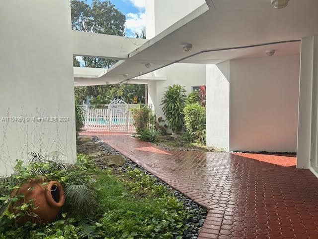 view of patio / terrace with a pool