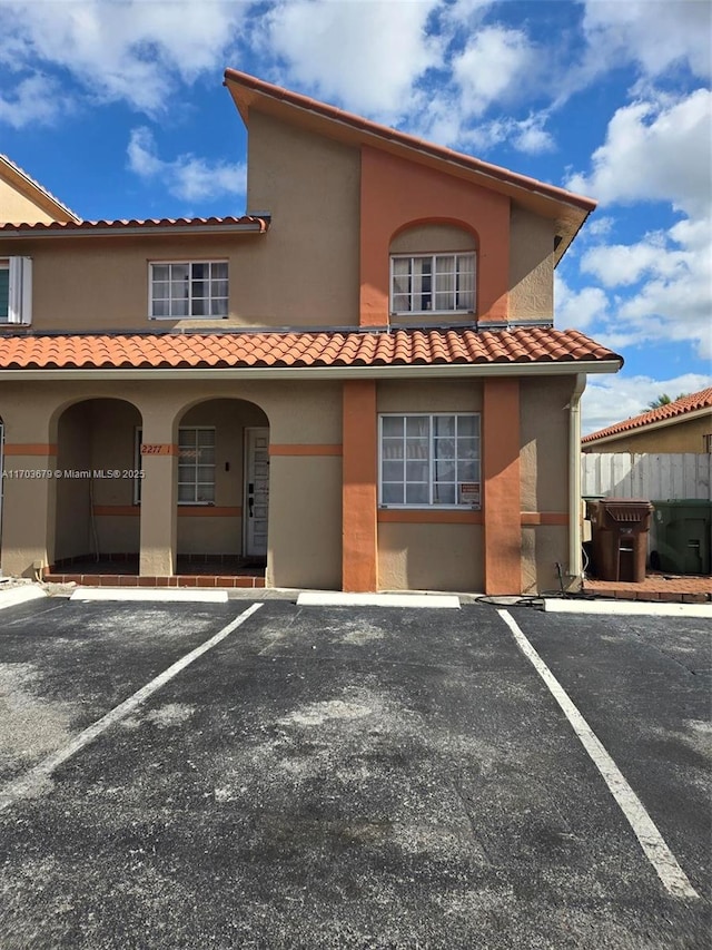 view of mediterranean / spanish house