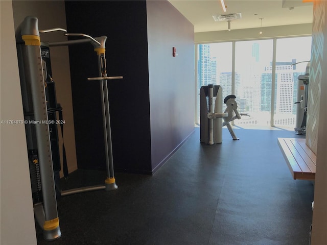 view of exercise room