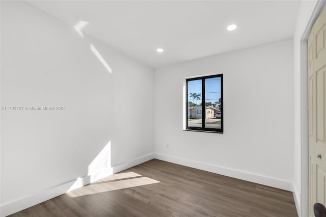 interior space with wood-type flooring