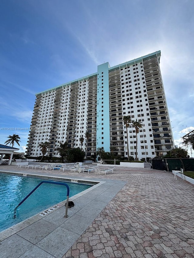 view of pool with a patio