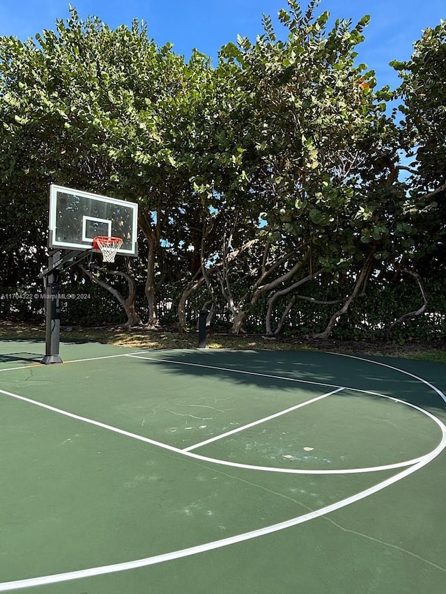 view of basketball court