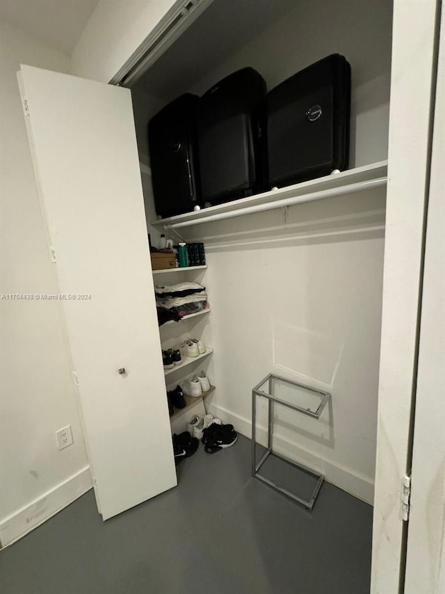 view of closet