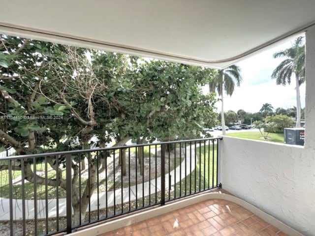 view of balcony