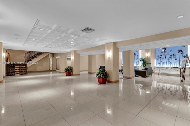1201 S Ocean Dr Unit 206S, Hollywood, FL 33019 - building lobby featuring stairway