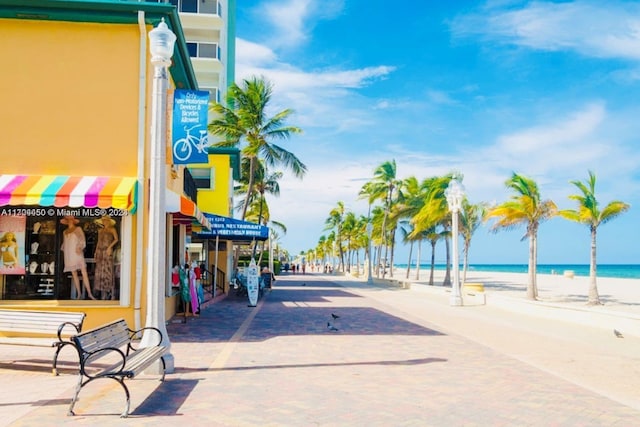1201 S Ocean Dr Unit 206S, Hollywood, FL 33019 - view of community with view of water and beach