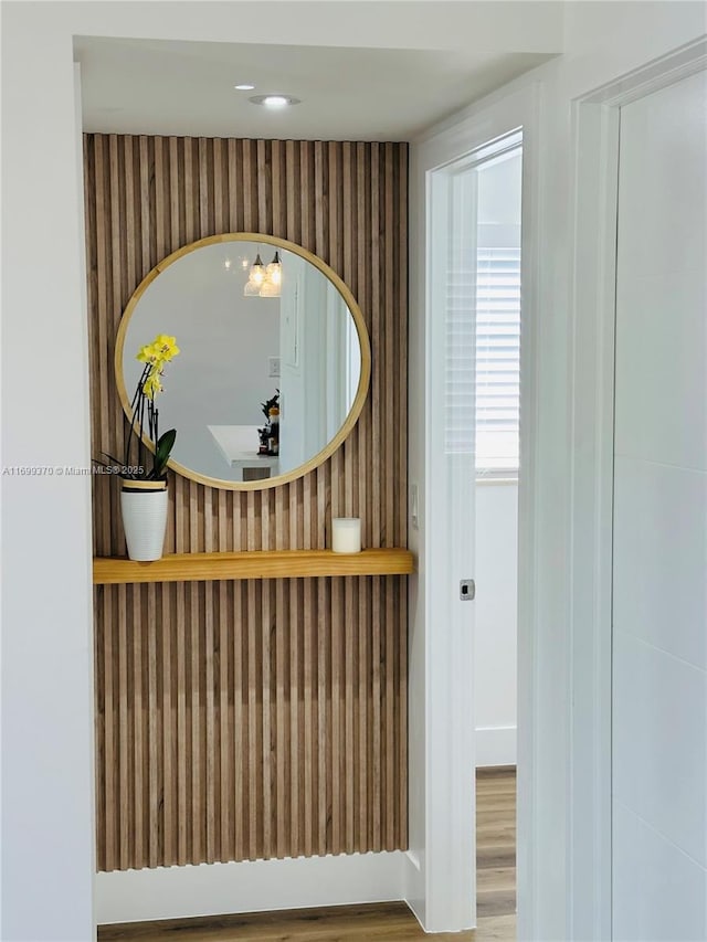 interior details featuring wood-type flooring