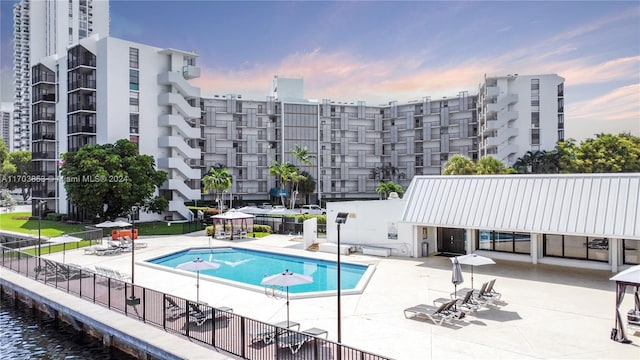3475 N Country Club Dr Unit 503, Aventura, FL 33180 - community pool featuring a patio