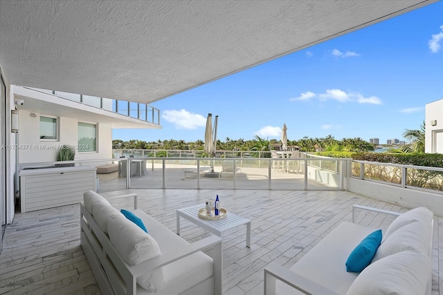 view of patio / terrace with an outdoor hangout area