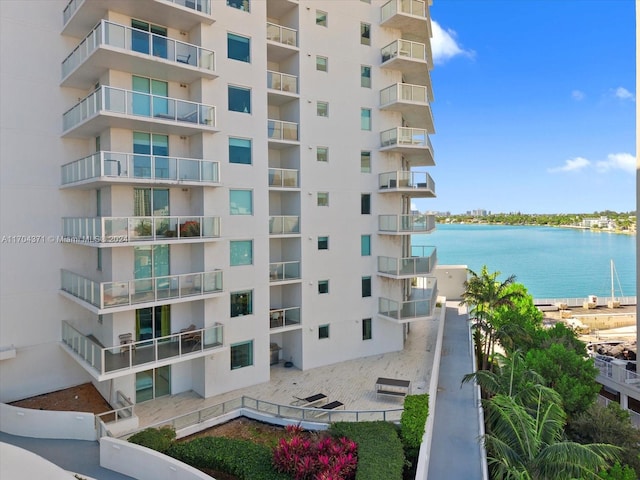 view of property featuring a water view