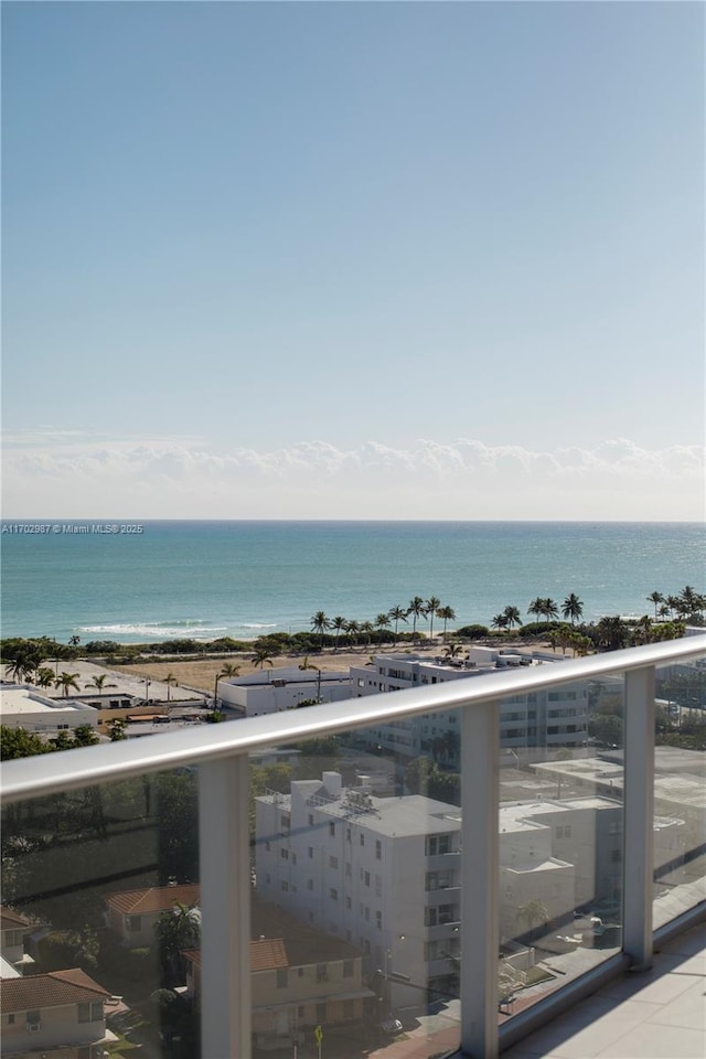 view of water feature