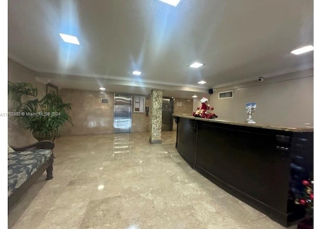 view of reception area