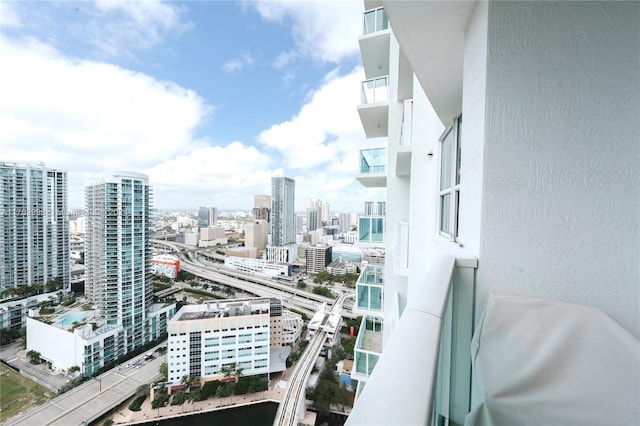 view of balcony