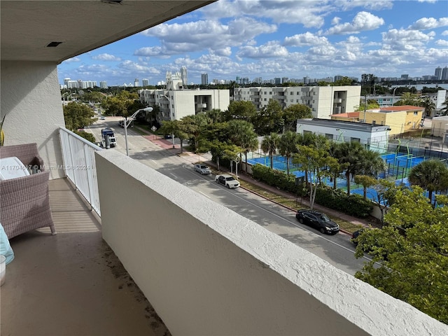 view of balcony