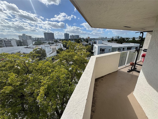 view of balcony