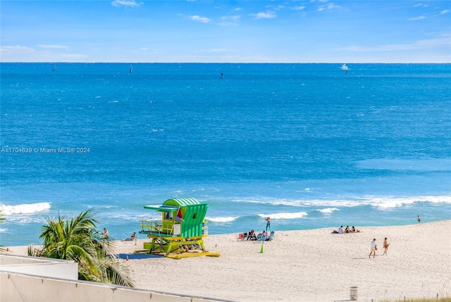 water view with a beach view