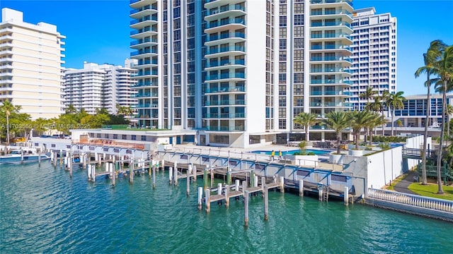 5500 Collins Ave Unit 2302, Miami Beach, FL 33140 - dock with a water view