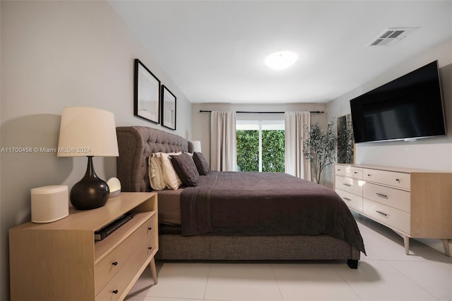 view of tiled bedroom