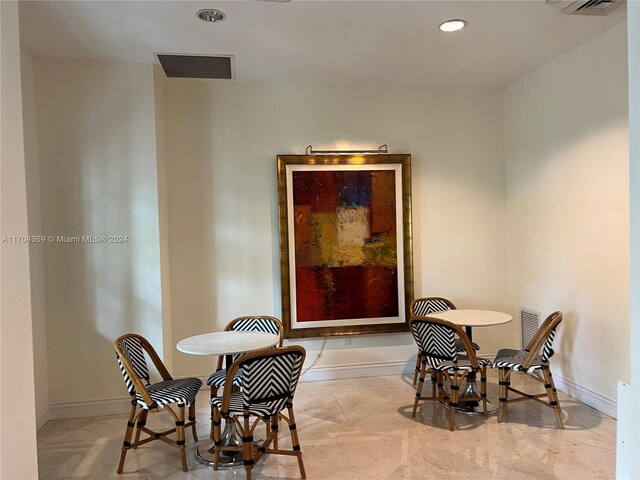 view of dining area