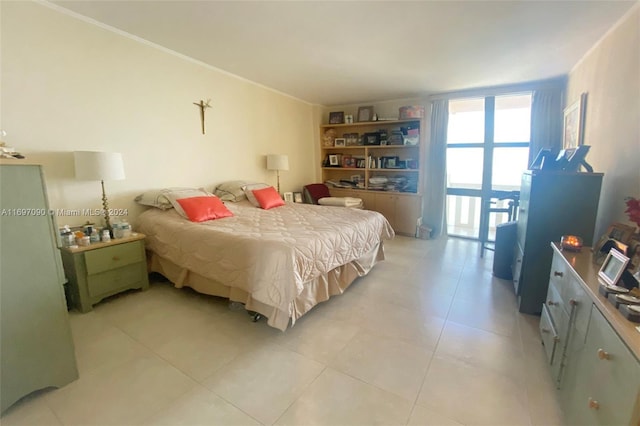 view of tiled bedroom