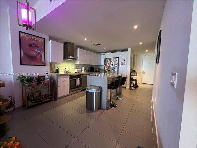 view of tiled bedroom