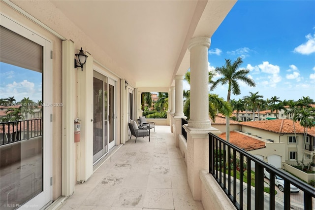 view of balcony