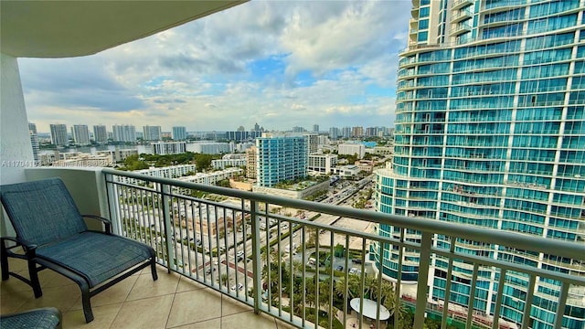 view of balcony