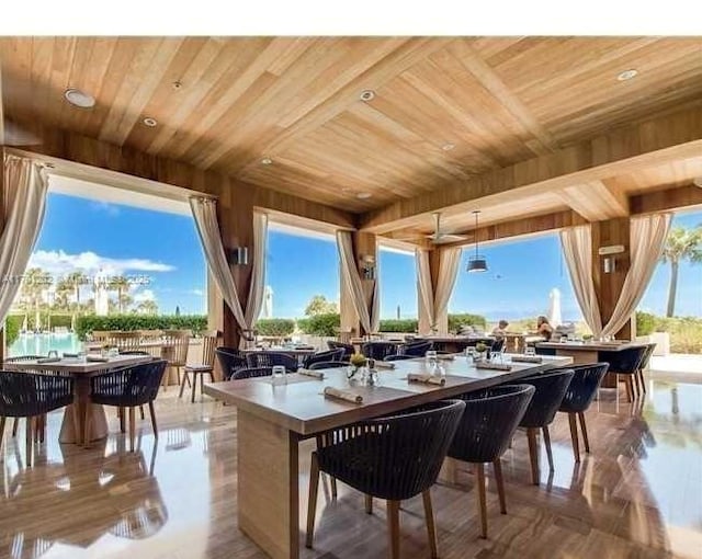 view of patio / terrace featuring outdoor wet bar