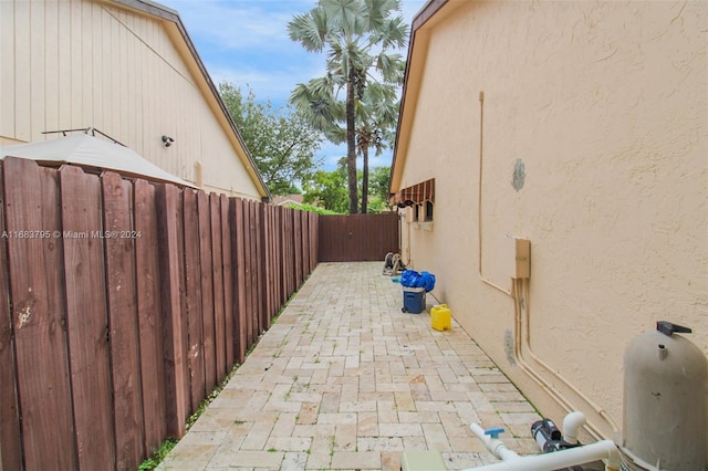 view of home's exterior featuring a patio