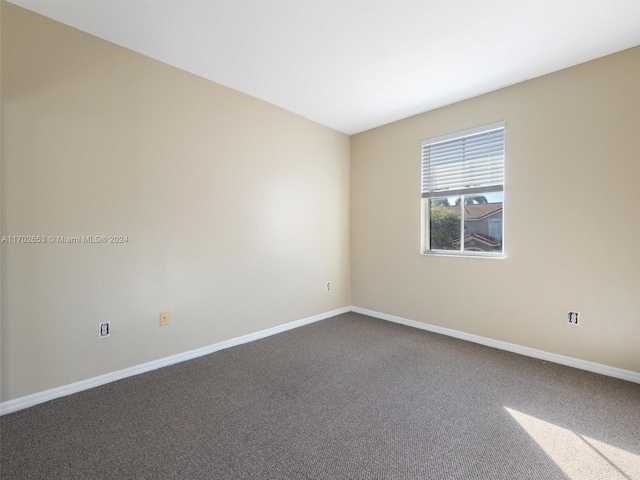 view of carpeted empty room