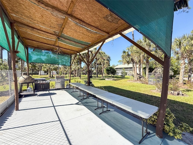 view of patio / terrace with grilling area