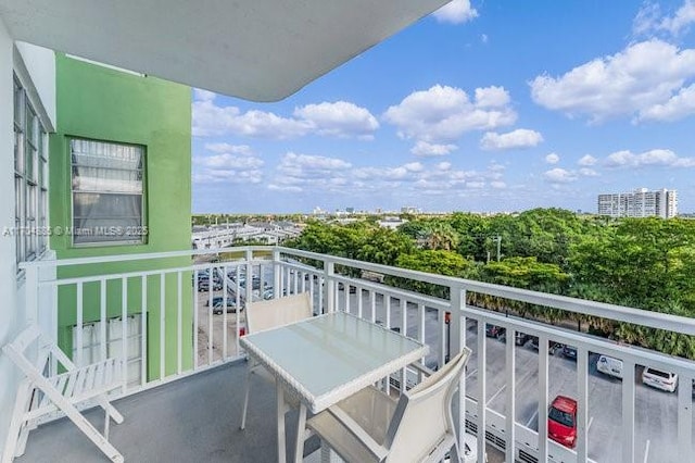 view of balcony