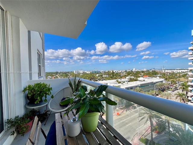 view of balcony