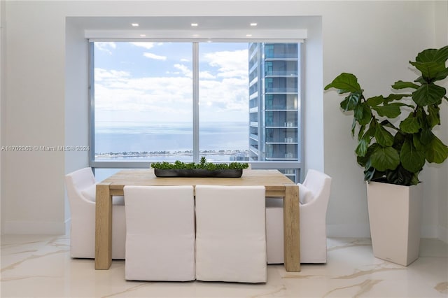 view of dining area